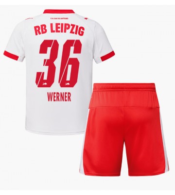 RB Leipzig Timo Werner #36 Hjemmebanetrøje Børn 2025-26 Kortærmet (+ Korte bukser)